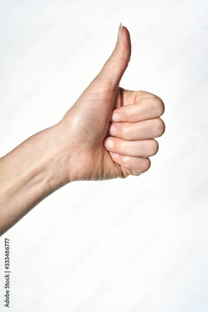 Main ok pouce haut Main ok pouce haut