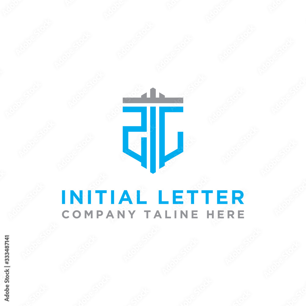 inspiring logo designs for companies from the initial letters of the ZC logo icon. -Vectors inspiring logo designs for companies from the initial letters of the ZC logo icon. -Vectors