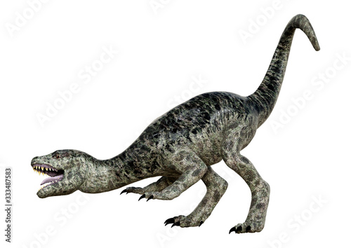 3D Rendering Dinosaur Tyrannosaurus Hatchling on White © photosvac