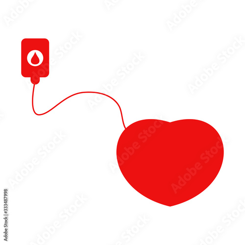 Blood donation concept. Vec...