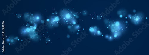Blurred lights vector abstract background, dark artistic wallpaper.