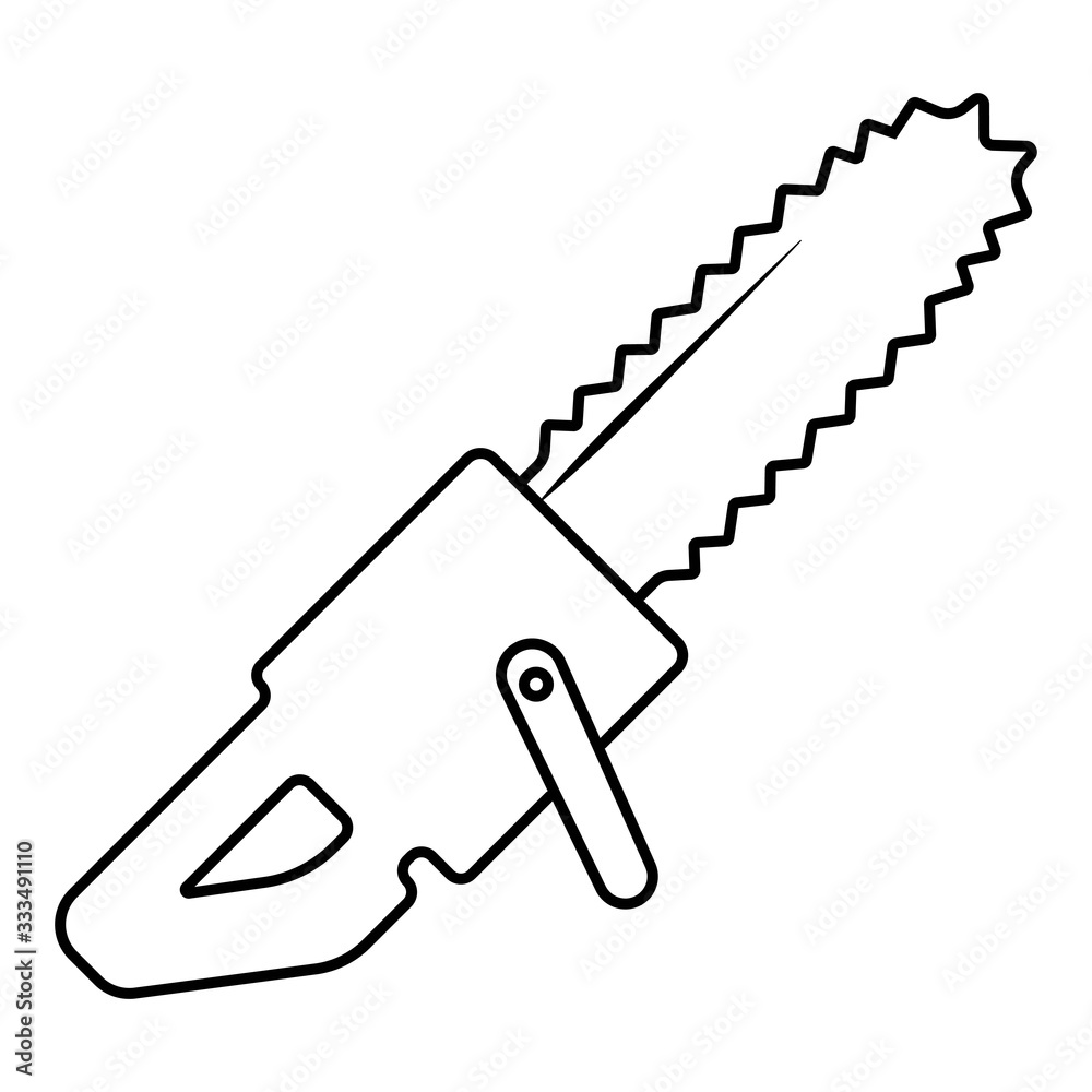Chain Saw Icon - Illustration vector