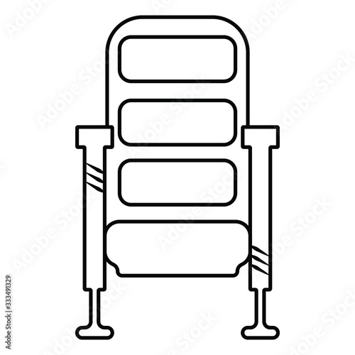  cinema movie amchair icon vector