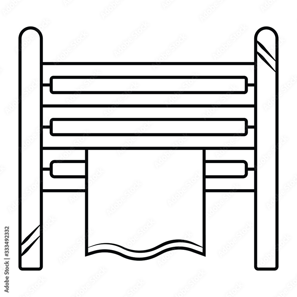 Towel, battery icon vector illustration Towel, battery icon vector illustration
