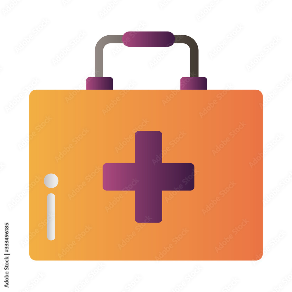 Obraz premium medical kit degradient style icon