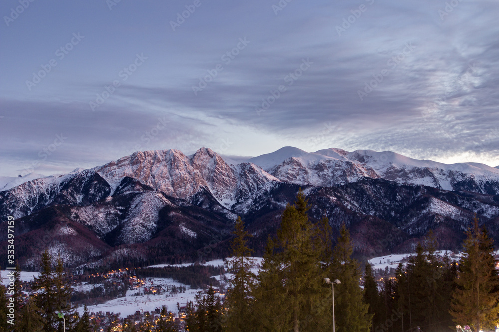 Views of Tatra mountains near Zakopane (Poland)