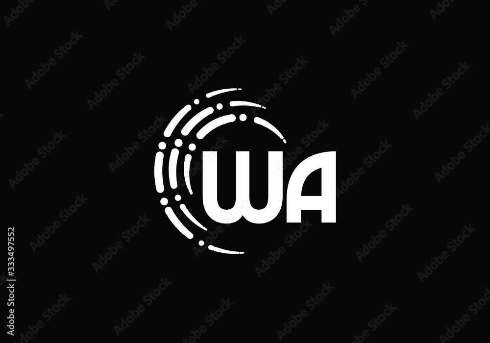 W A, WA Initial Letter Logo design vector template, Graphic Alphabet Symbol for Corporate Business Identity W A, WA Initial Letter Logo design vector template, Graphic Alphabet Symbol for Corporate Business Identity
