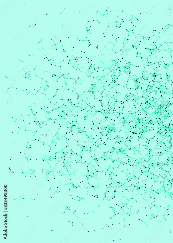 Network Mesh Procedural Art background illustration