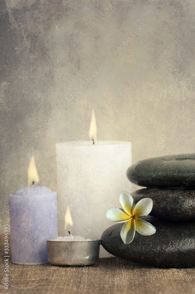 stones with frangipani stones with frangipani