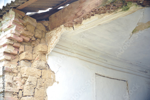 destroyed building