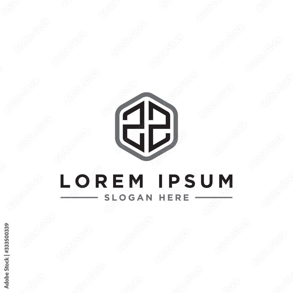 inspiring logo designs for companies from the initial letters of the ZZ logo icon. -Vectors inspiring logo designs for companies from the initial letters of the ZZ logo icon. -Vectors