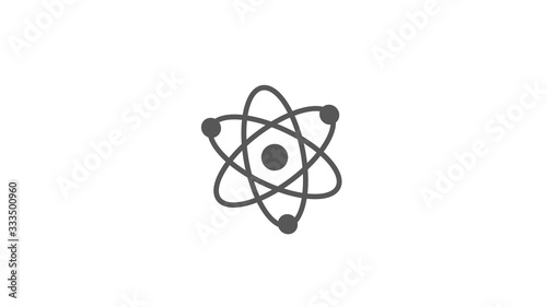 Amazing atom icon on white background,Atom icon,New atom icon