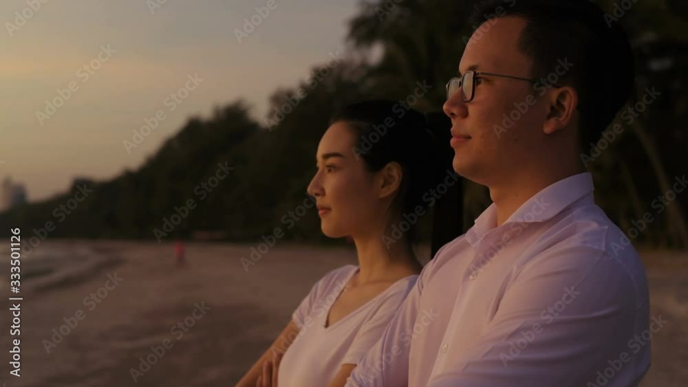 Holiday concept. Men and women look carefully at the scenery. 4k Resolution. Holiday concept. Men and women look carefully at the scenery. 4k Resolution.