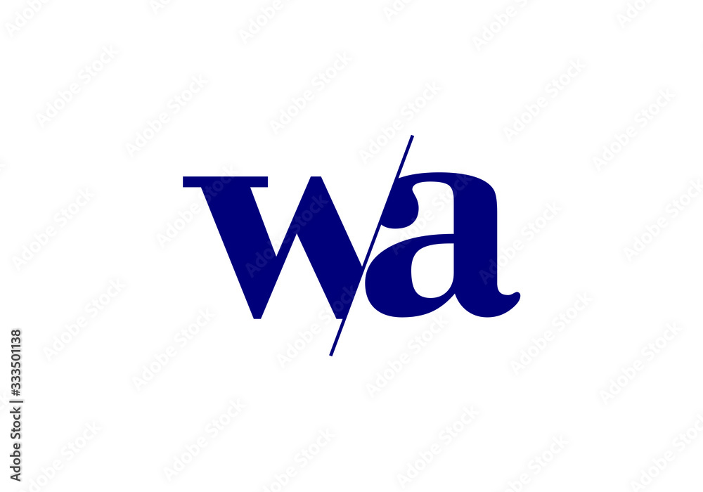 W A, WA Initial Letter Logo design vector template, Graphic Alphabet Symbol for Corporate Business Identity W A, WA Initial Letter Logo design vector template, Graphic Alphabet Symbol for Corporate Business Identity