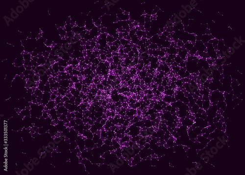 Network Mesh Procedural Art background illustration
