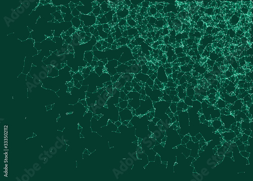 Network Mesh Procedural Art background illustration
