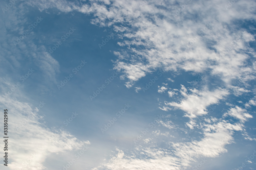 Obraz premium white cloud on clear blue sky