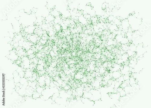 Network Mesh Procedural Art background illustration