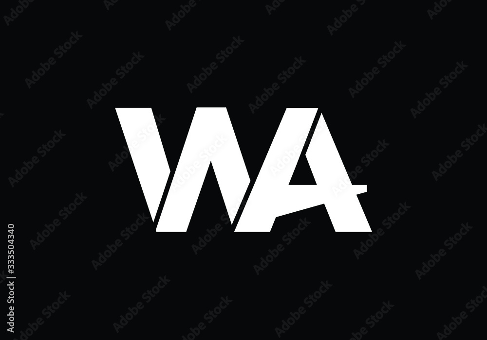 W A, WA Initial Letter Logo design vector template, Graphic Alphabet Symbol for Corporate Business Identity W A, WA Initial Letter Logo design vector template, Graphic Alphabet Symbol for Corporate Business Identity