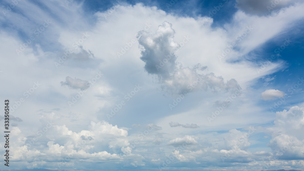 dramatic cloud moving above blue sky, cloudy day weather background dramatic cloud moving above blue sky, cloudy day weather background