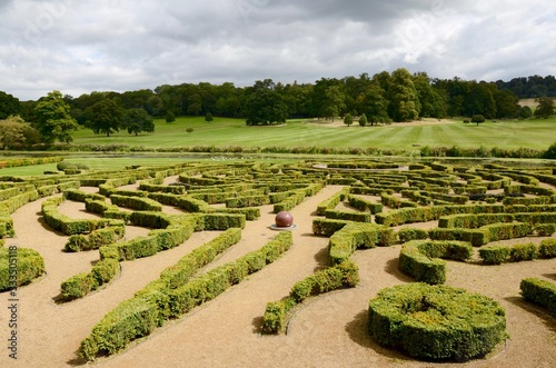 The formal gardens at Longleat Housewere designed by Capability Brown photo