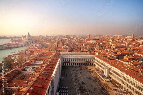 Venice,Italy. Aerial view from San Marco Campanile.