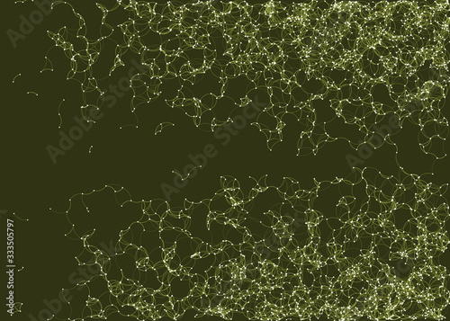 Network Mesh Procedural Art background illustration