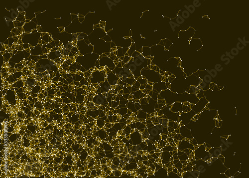Network Mesh Procedural Art background illustration