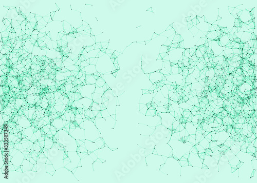 Network Mesh Procedural Art background illustration
