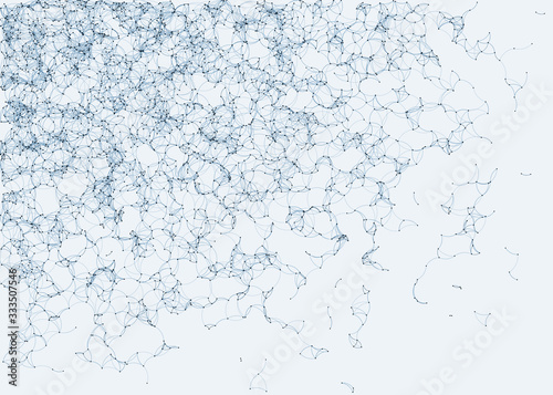 Network Mesh Procedural Art background illustration