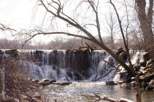 Waterfall in a park