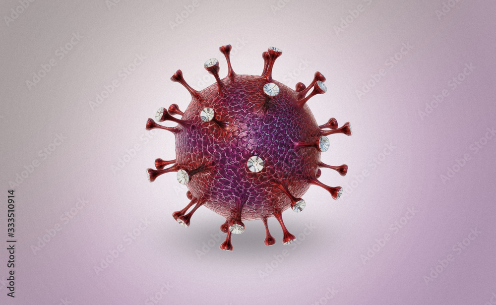 isolated virus render isolated virus render