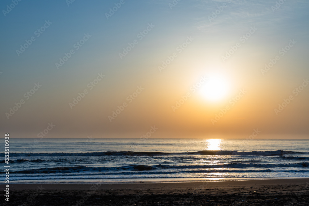 Pacific Ocean sun rise in Japan
