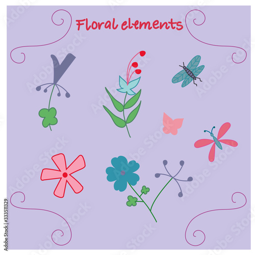Floral elements