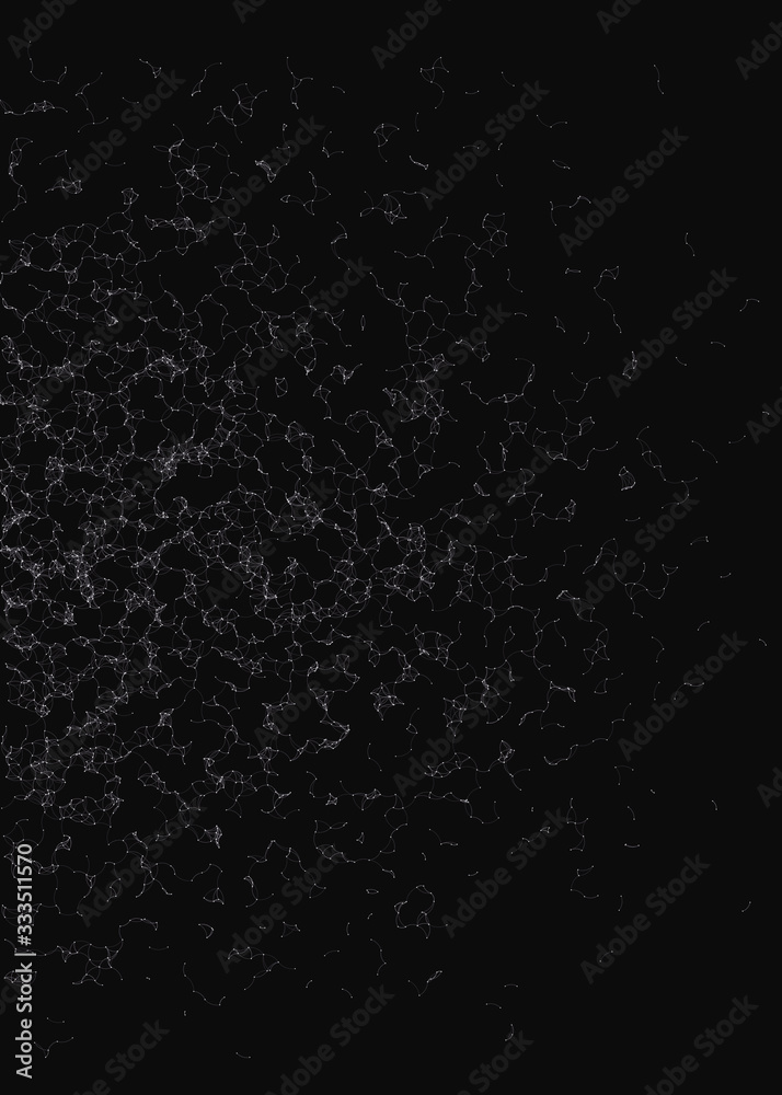 Network Mesh Procedural Art background illustration