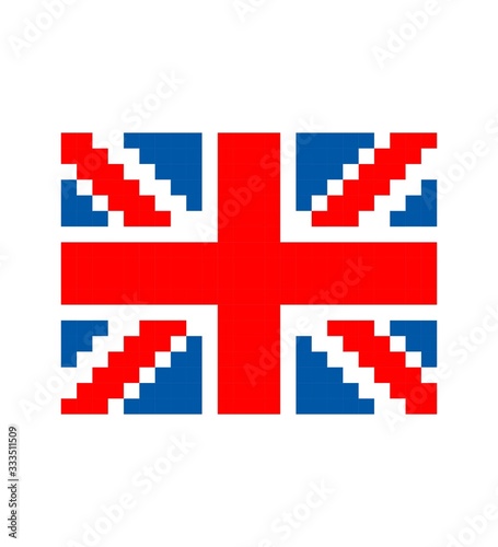 United Kingdom Pixel art flag 
