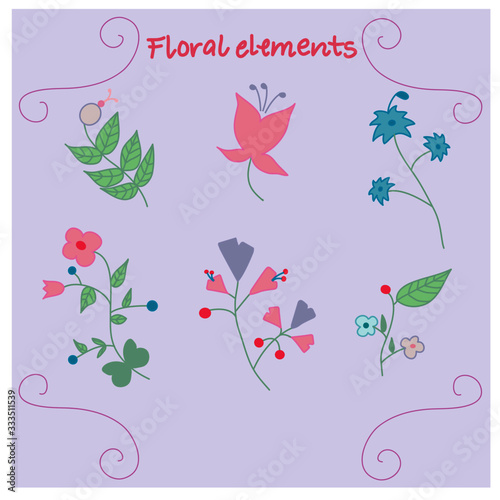 Floral elements