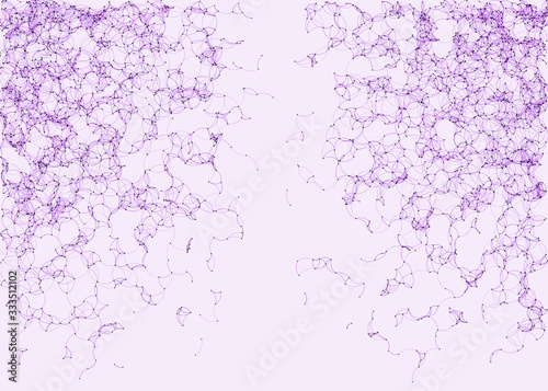 Network Mesh Procedural Art background illustration