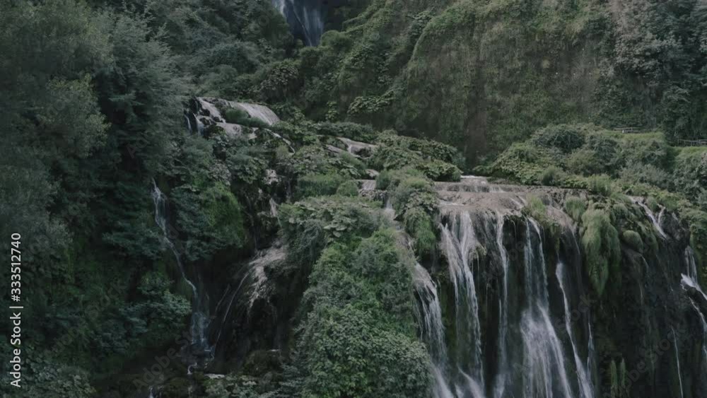 Beautiful waterfall views from aerial video Beautiful waterfall views from aerial video