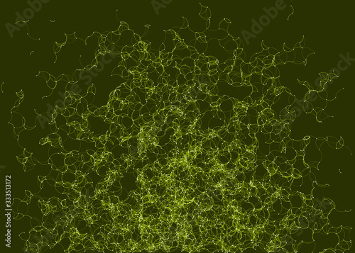 Network Mesh Procedural Art background illustration