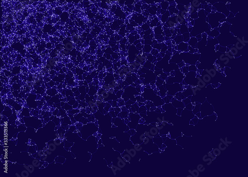 Network Mesh Procedural Art background illustration
