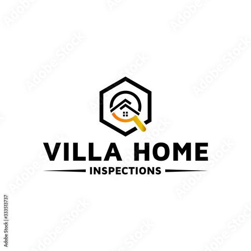residential and commercial property inspections logo design