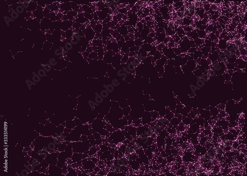 Network Mesh Procedural Art background illustration