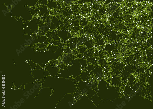 Network Mesh Procedural Art background illustration