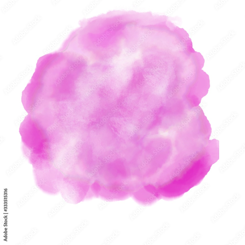 Abstract pink watercolour background isolated