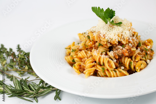 Fresh pasta with Tomatoes and Vegetables