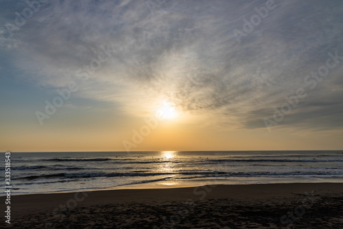 Pacific Ocean sun rise in Japan