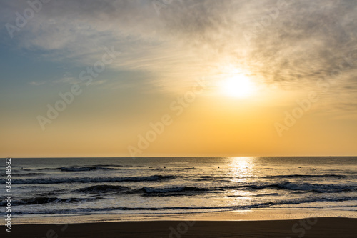 Pacific Ocean sun rise in Japan