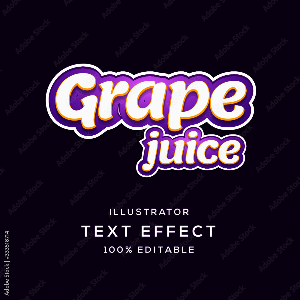 Fototapeta premium Juice text effect