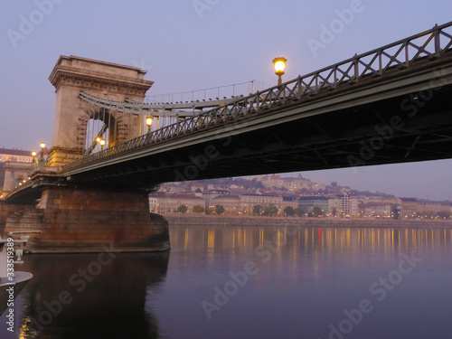 Ponte delle catene all'alba, Budapest